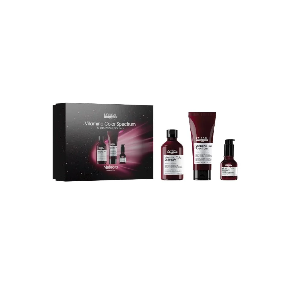 L'OREAL VITAMINO COLOR SPECTRUM ТРИО ШАМПУНЬ + КОНДИЦИОНЕР + СЕРУМ НАБОР 2025