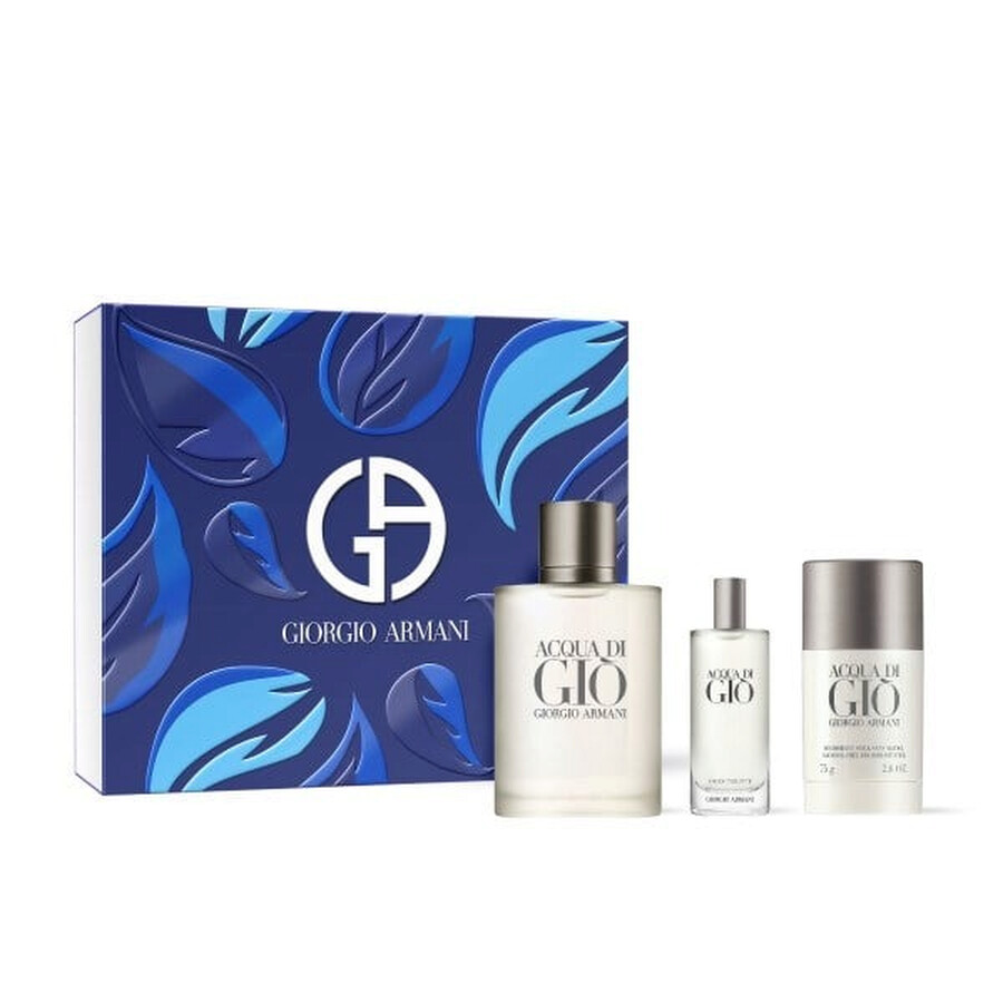 GIORGIO ARMANI ACQUA DI GIO POUR HOME НАБОР ТУАЛЕТНАЯ ВОДА 100МЛ+ 15МЛ+ ДЕЗОДОРАНТ
