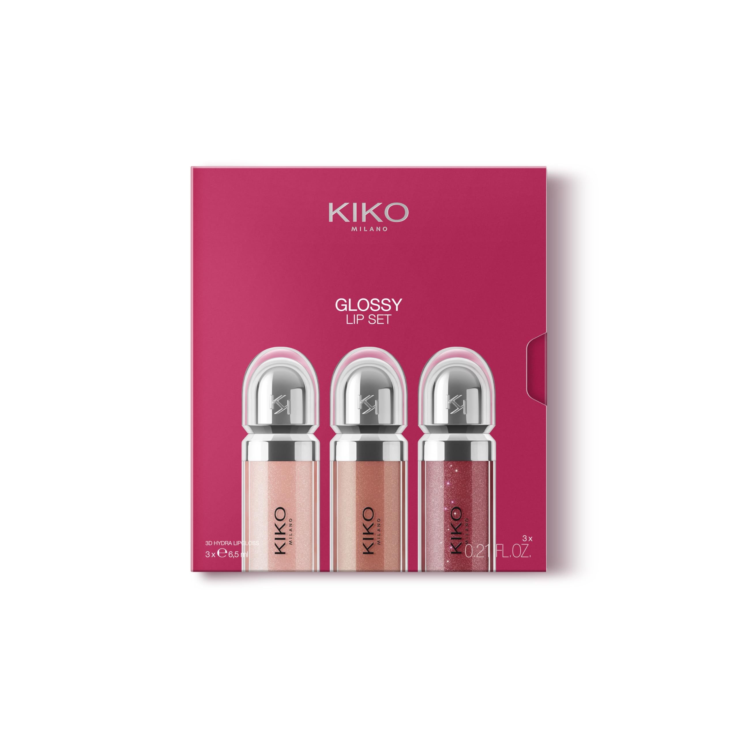 KIKO MILANO GLOSSY LIP SET 03 НАБОР ИЗ 3-Х БЛЕСКОВ 