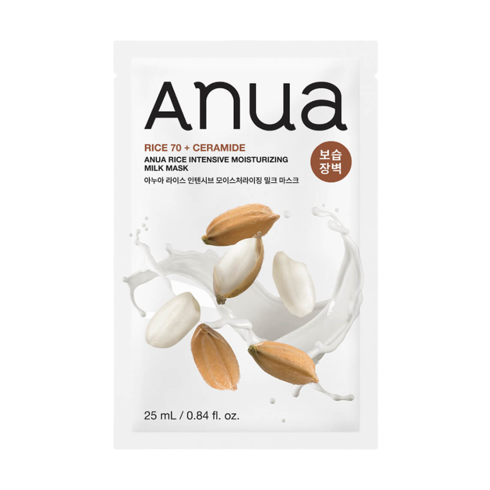 ANUA RICE 70+ CERAMIDE INTENSIVE MOISTURIZING MILK MASK МАСКА ДЛЯ ЛИЦА 
